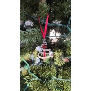 Vintage Christmas Tree Cross Ornament